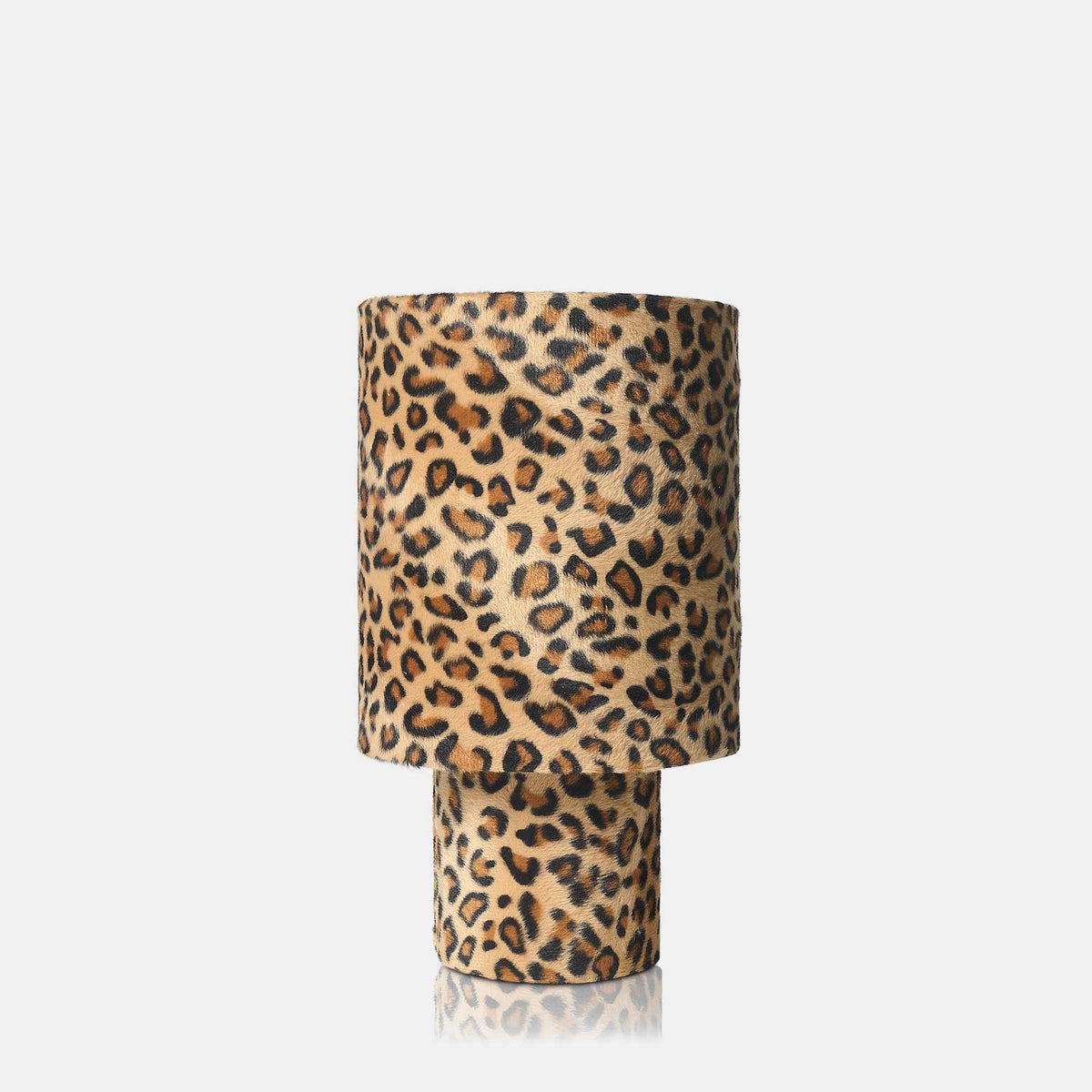 
Velma Table Lamp Leopard Print Velvet Fabric Shade Plug-In