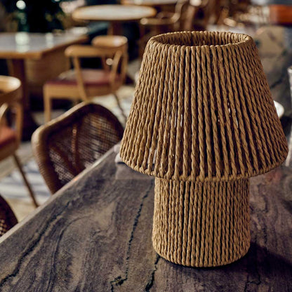 Malone Portable Table Lamp String Wrapped Cordless LED Natural