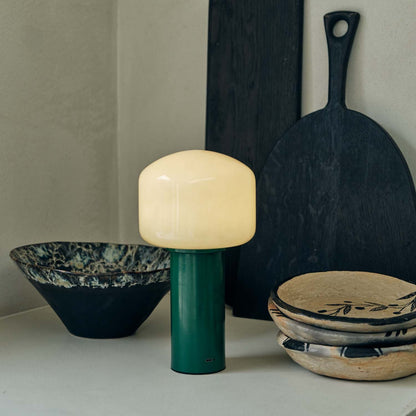 Hudson Portable Table Lamp Dimmable Rechargeable LED Green