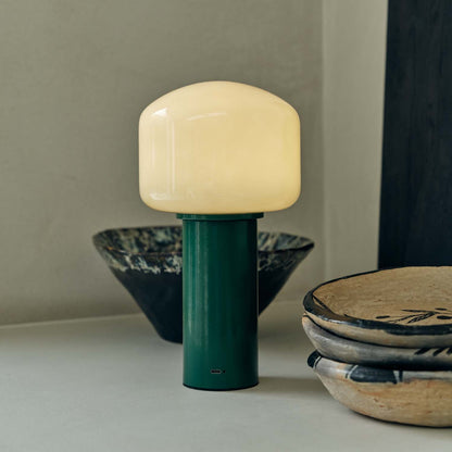 Hudson Portable Table Lamp Dimmable Rechargeable LED Green