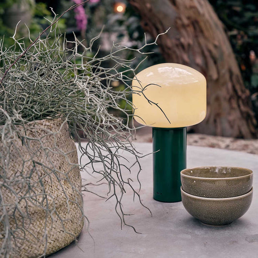 
Hudson Portable Table Lamp Dimmable Rechargeable LED Green