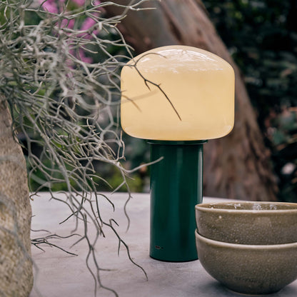 Hudson Portable Table Lamp Dimmable Rechargeable LED Green