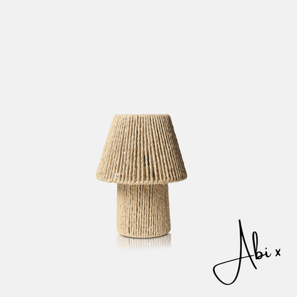 Malone Portable Table Lamp String Wrapped Cordless LED Natural