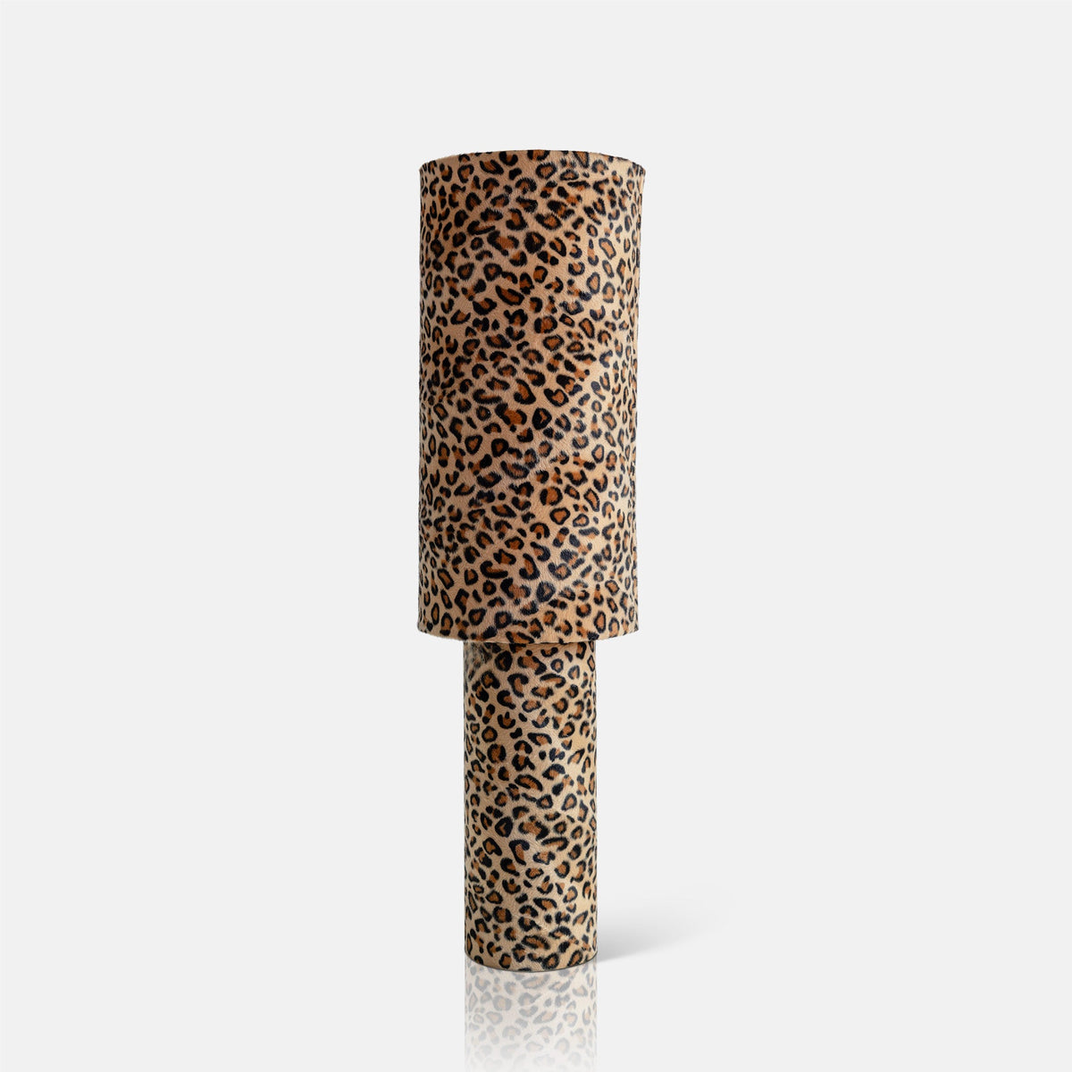 
Rio Table Lamp Leopard Print Fabric Shade 73cm Plug-In