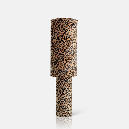 Rio Table Lamp Leopard Print Fabric Shade 73cm Plug-In