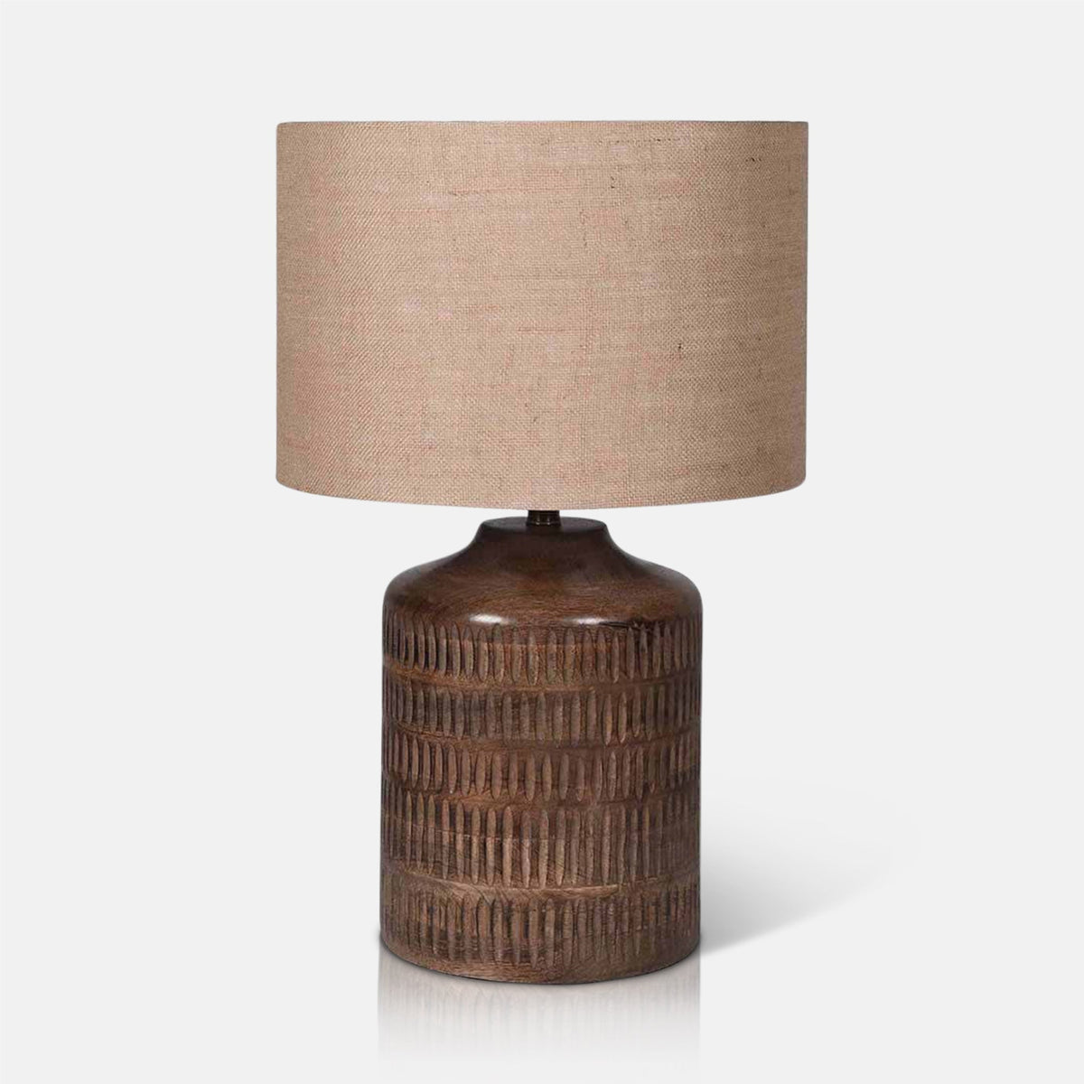 
Wimbourne Table Lamp Mango Wood Natural Jute Shade 60cm
